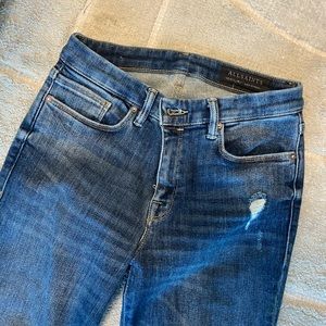 All Saints GRACE blue skinny jeans
